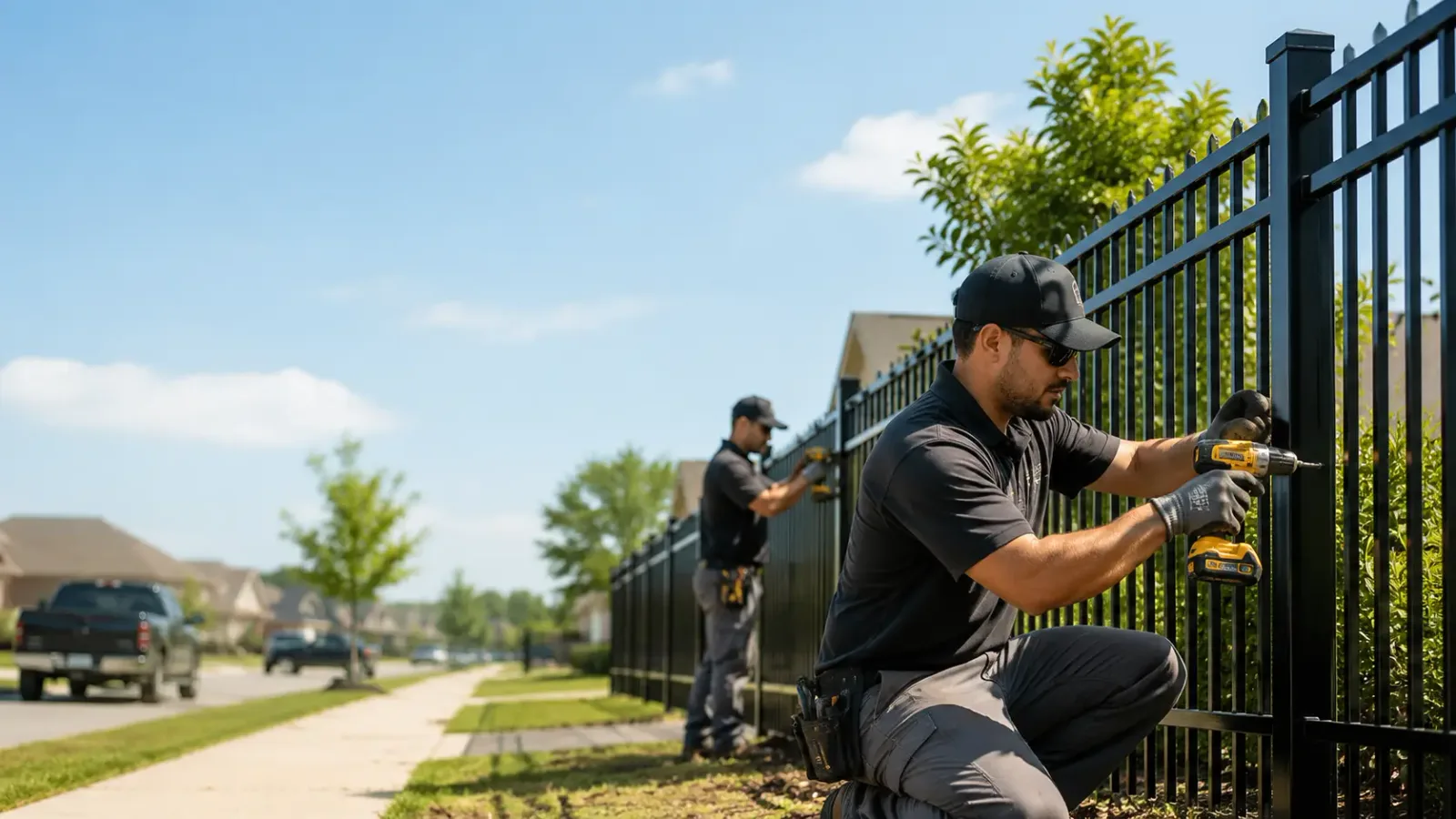 Metal Fence Installation in Fredericksburg, OH